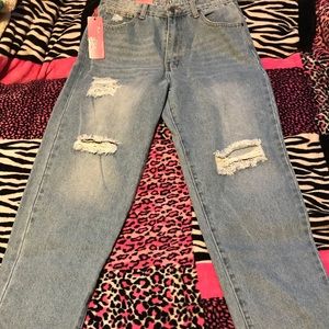 💙Light blue mom jeans💙